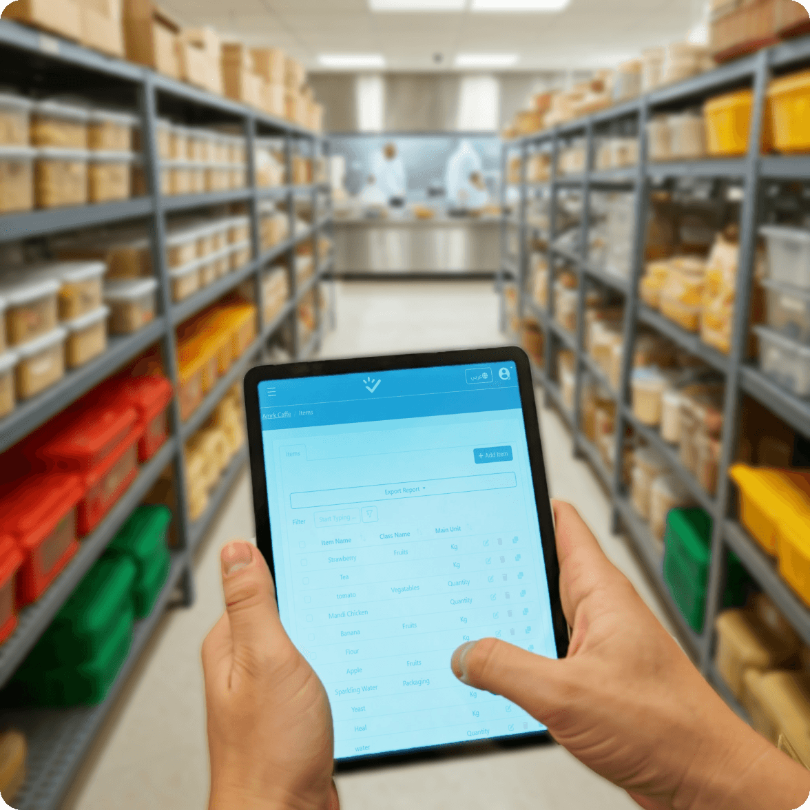 إدارة المخزون عبر مواقع متعددة